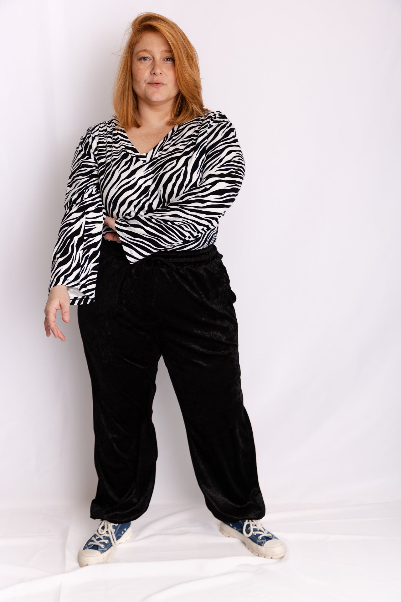 טישירט לא מורידה - זברה שחור לבן