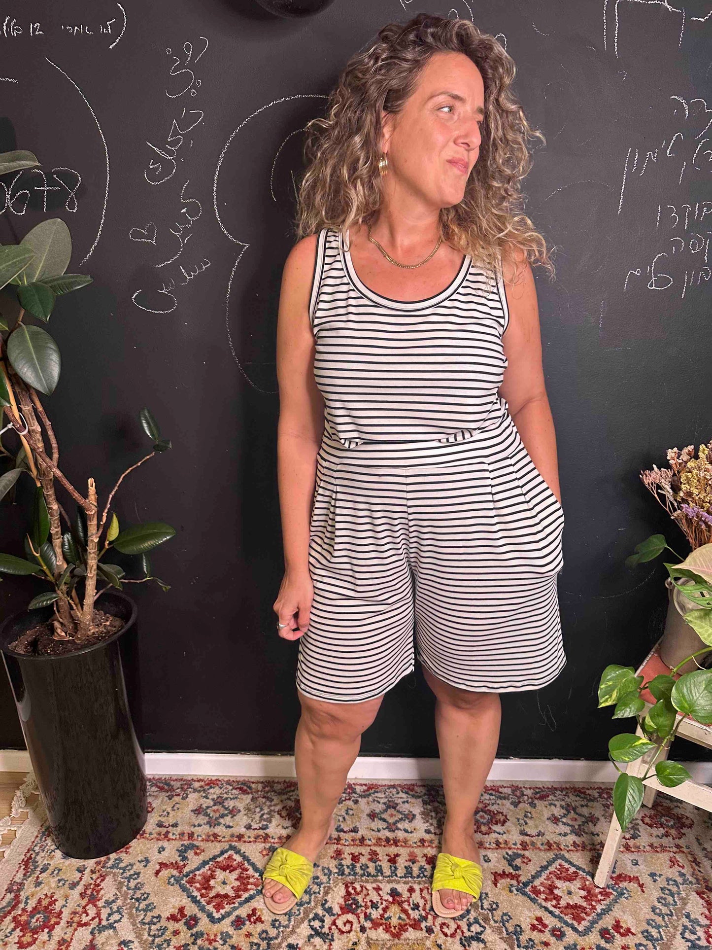 מכנסי החלומות - לבן פסים