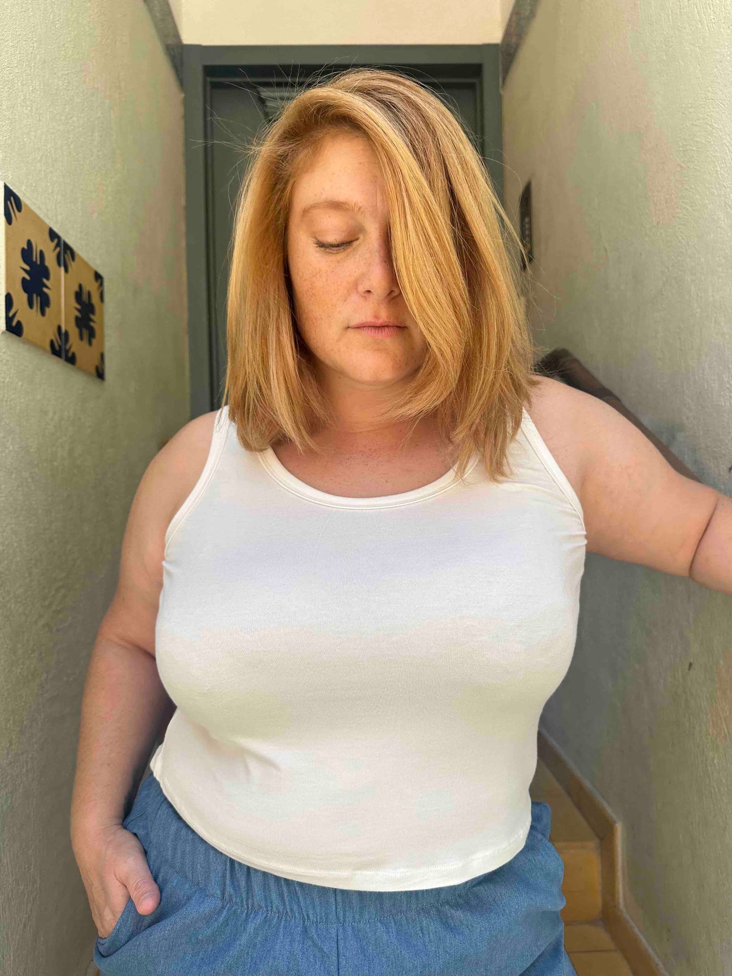 גופיית בייבי - לבן