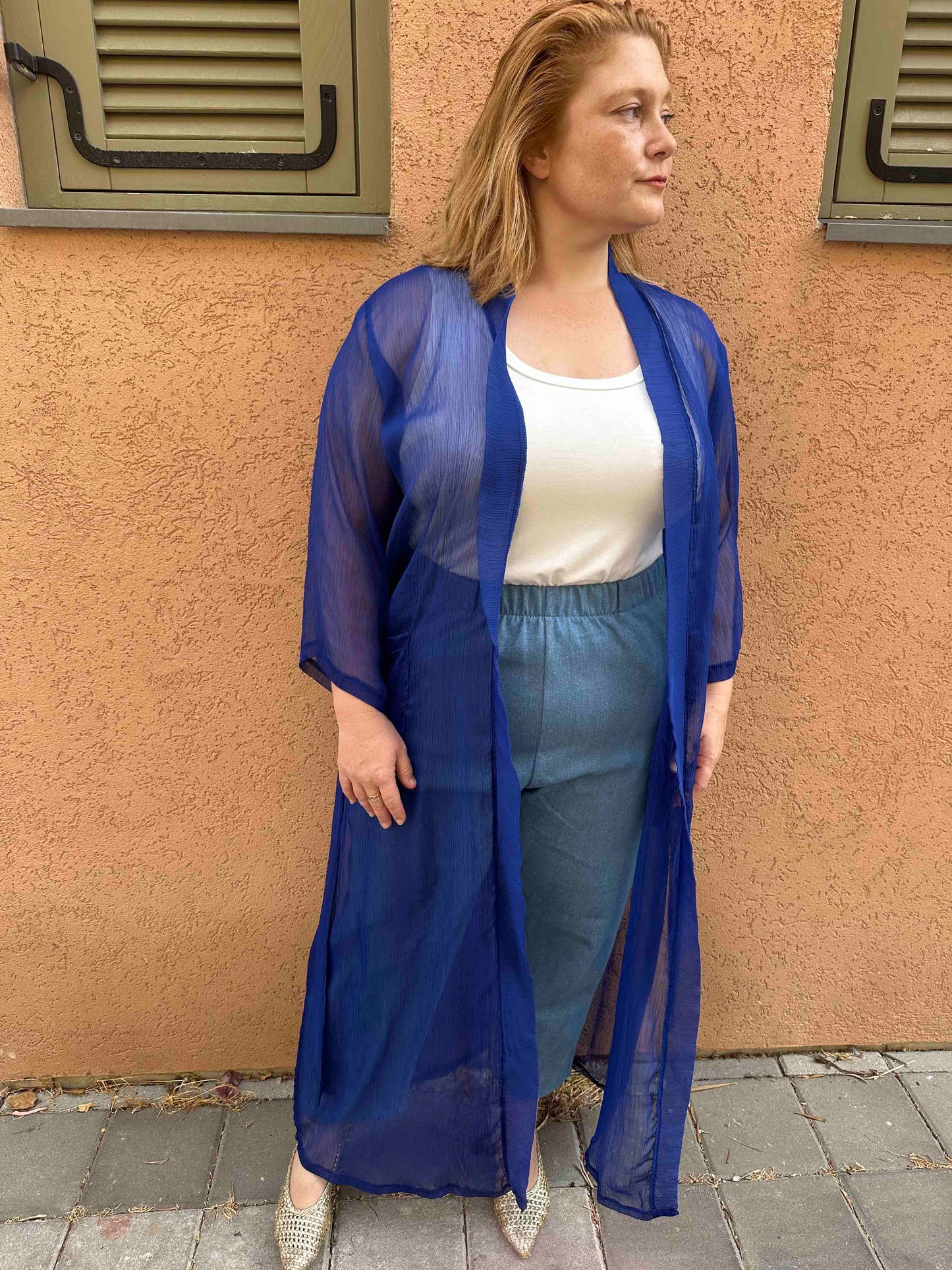 קימונו אבו אלי - כחול