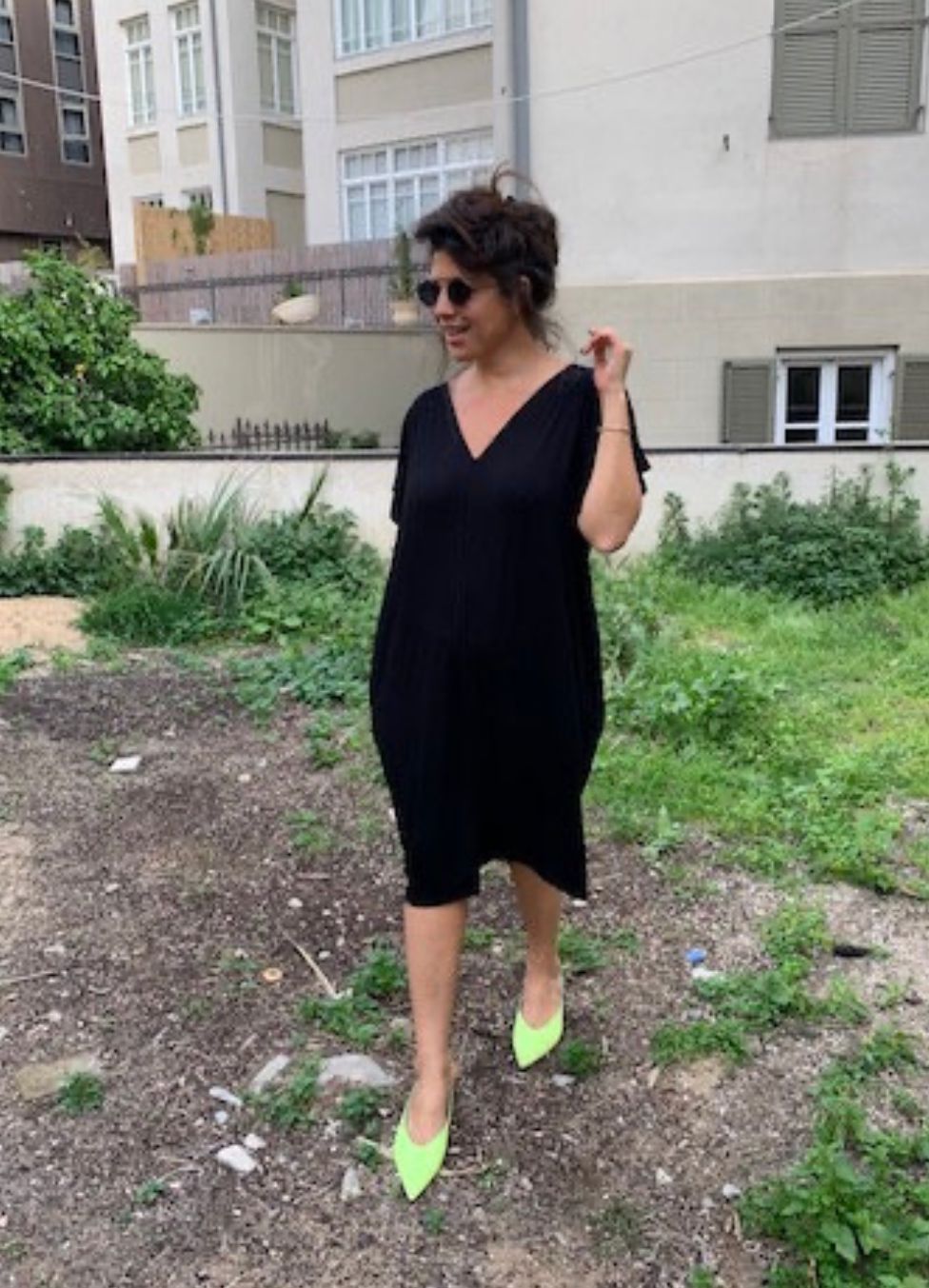 שמלת אלכוג׳ל - שחור טריקו