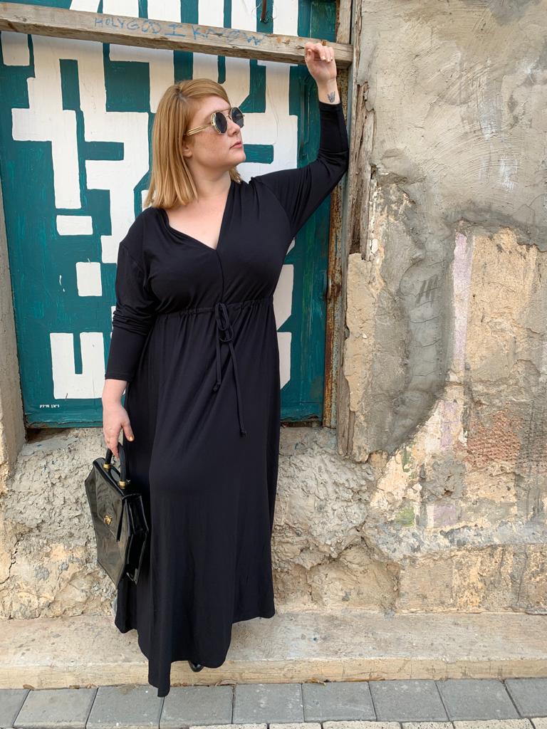 שמלת אני נינה -שחור ארוך