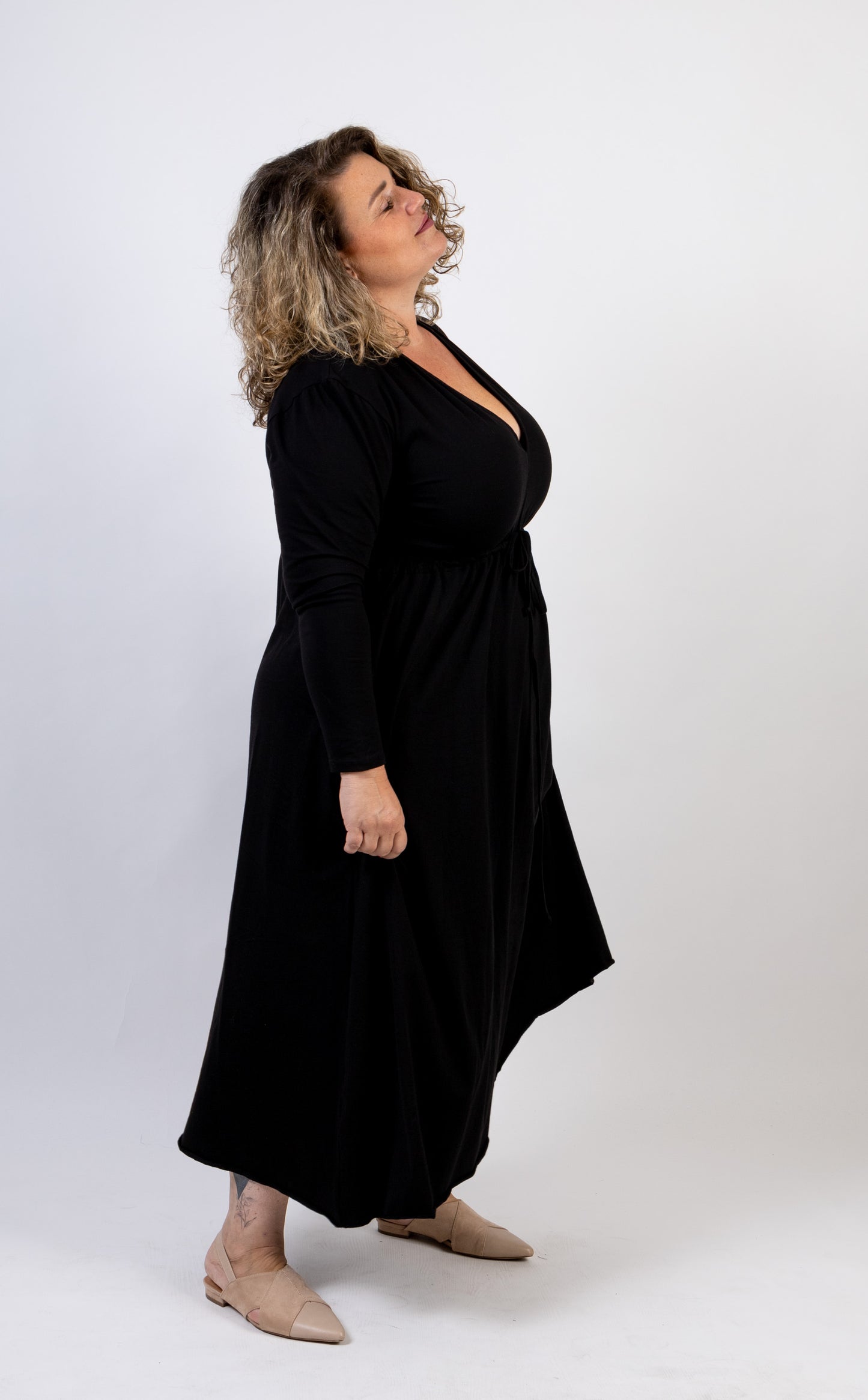 שמלת אני נינה -שחור ארוך