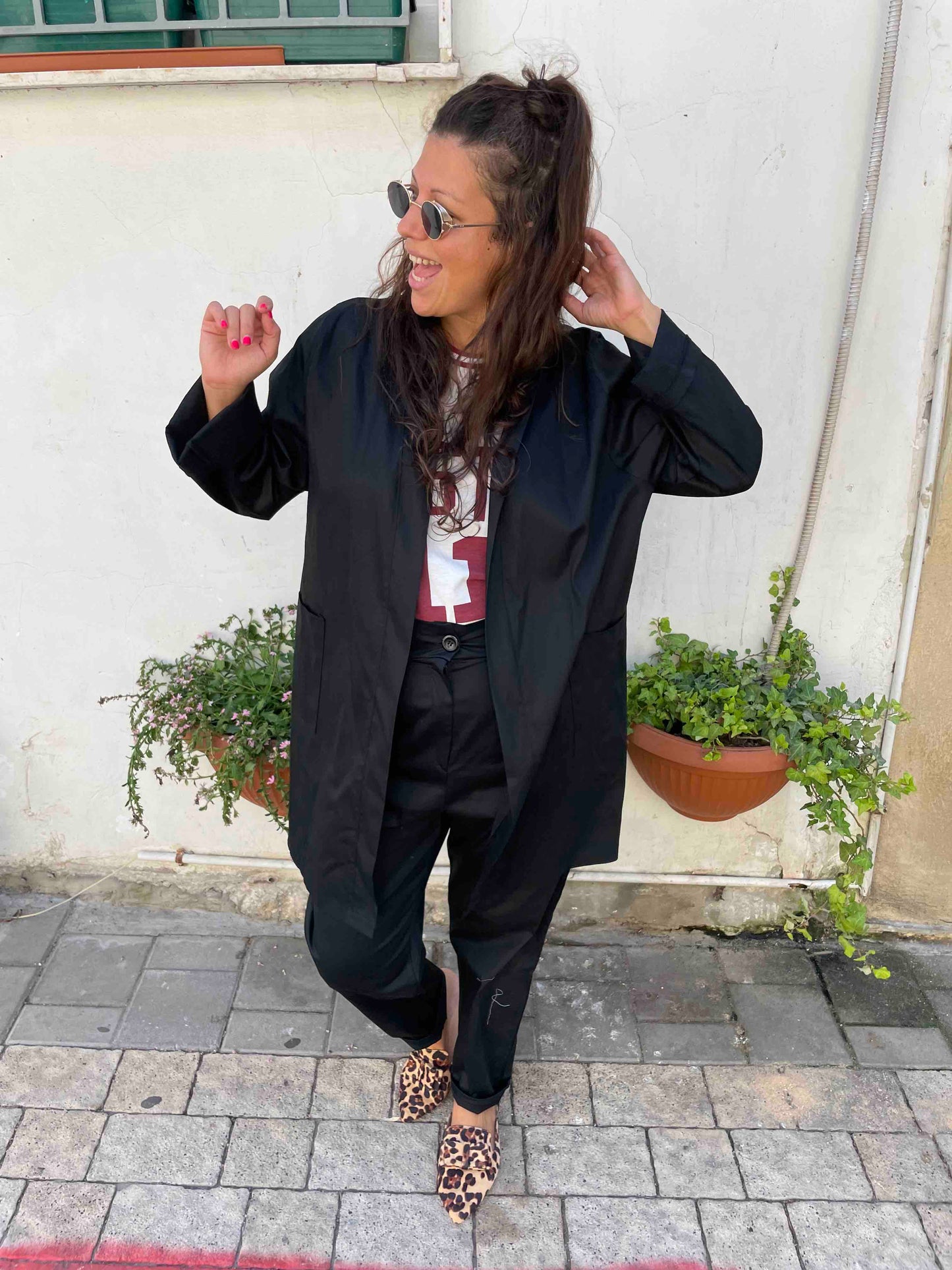 מכנסי מרגי- שחור פרינסס