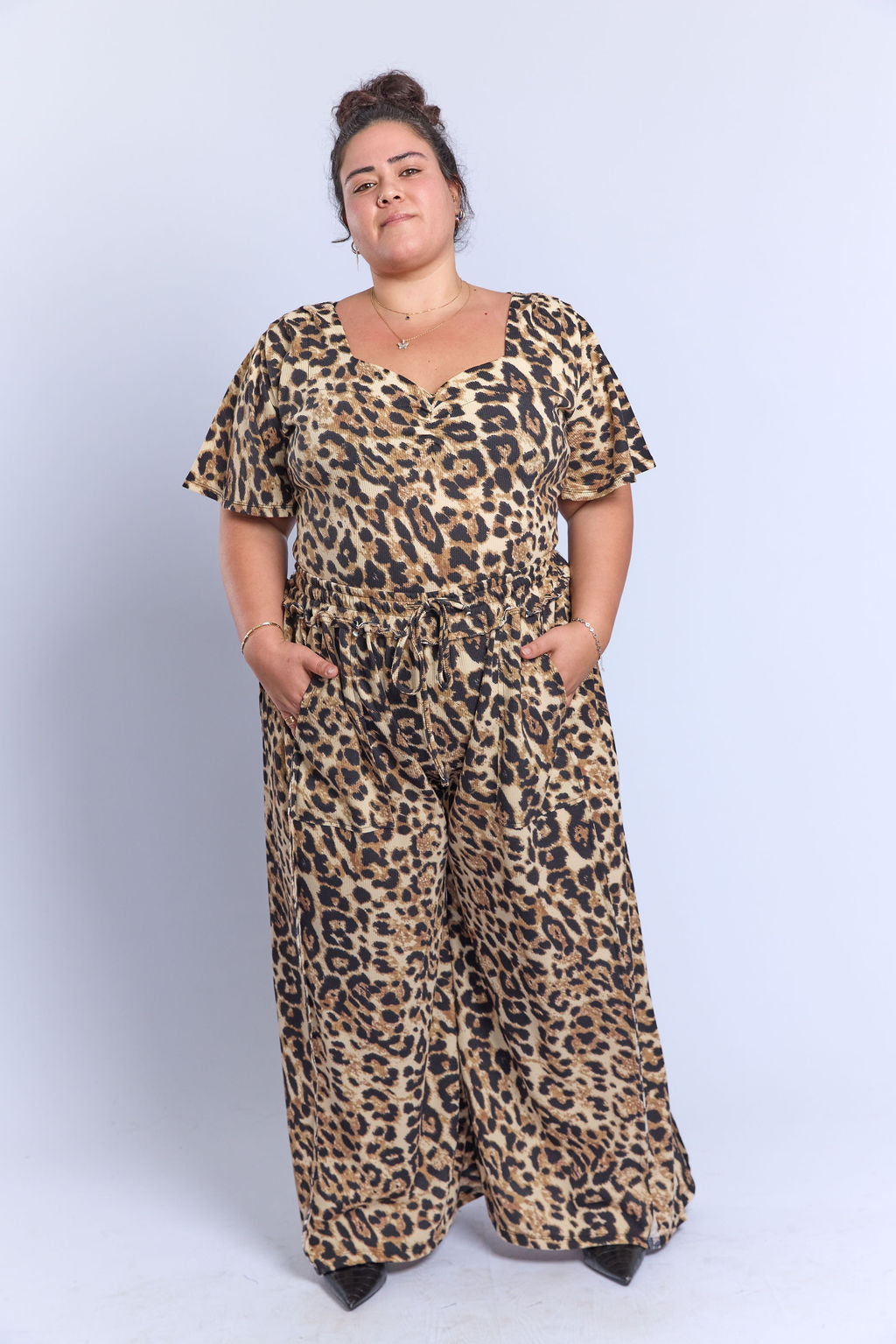 מכנסי לולה- חברבורות גדולות צהבהב ואפל