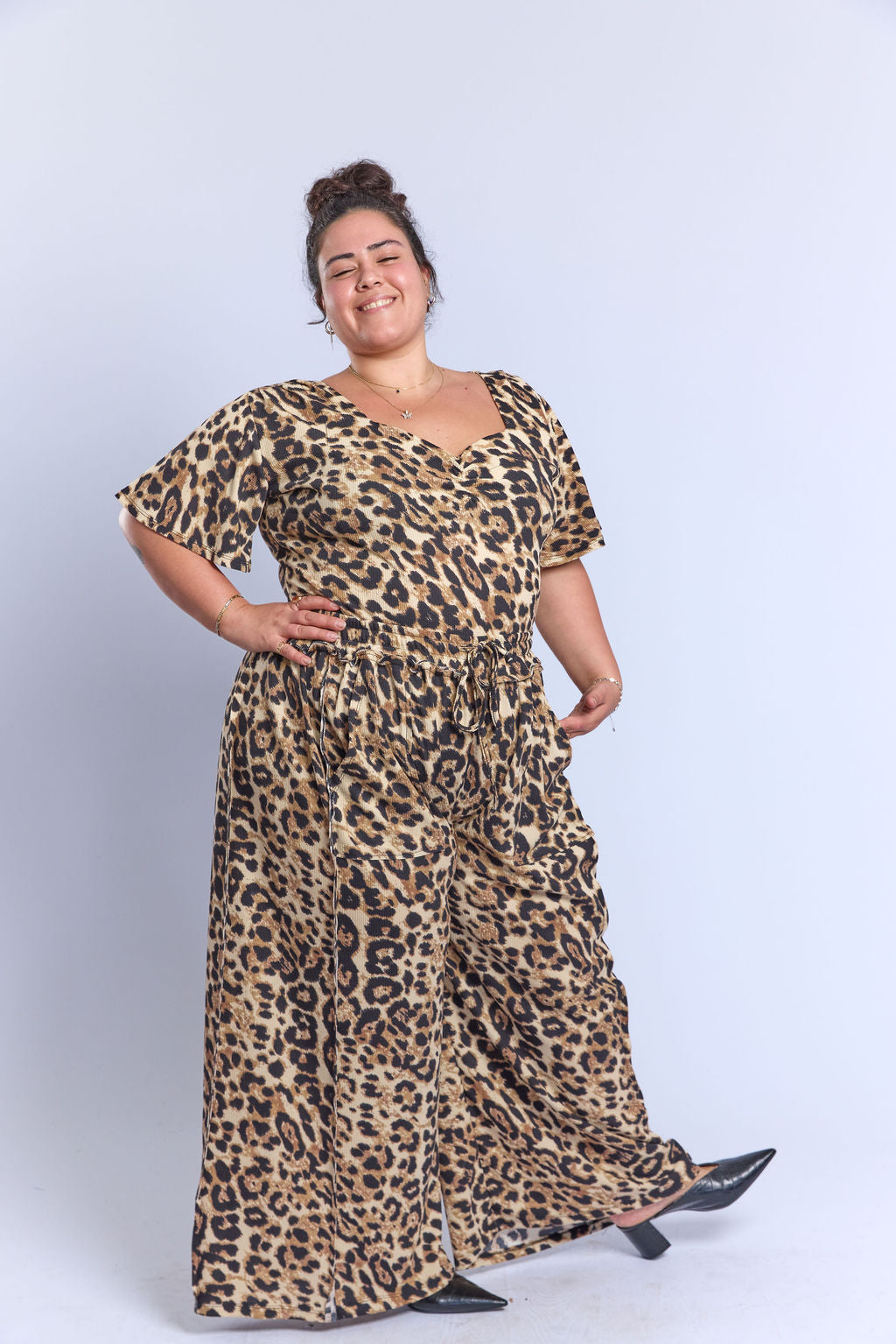 מכנסי לולה- חברבורות גדולות צהבהב ואפל