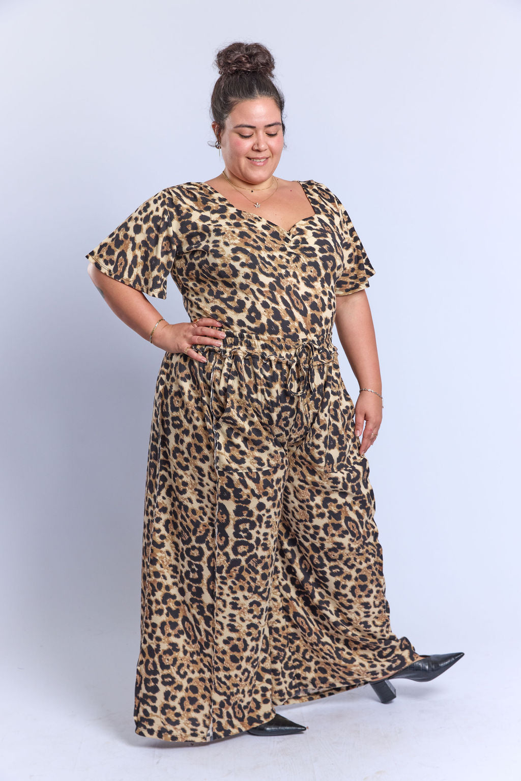 מכנסי לולה- חברבורות גדולות צהבהב ואפל