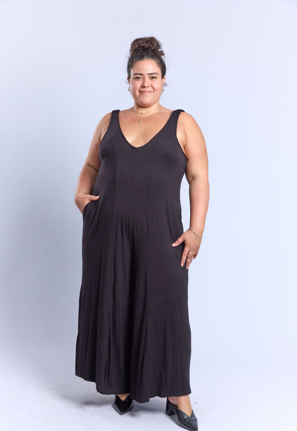 אוברול לוקאס - שחור