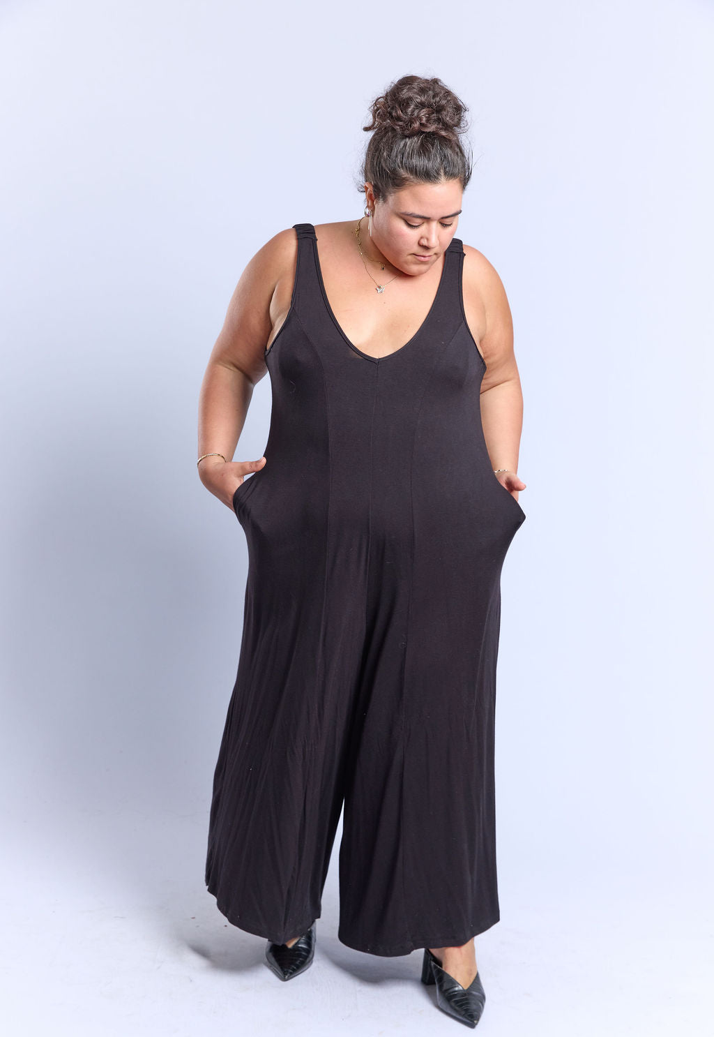 אוברול לוקאס - שחור