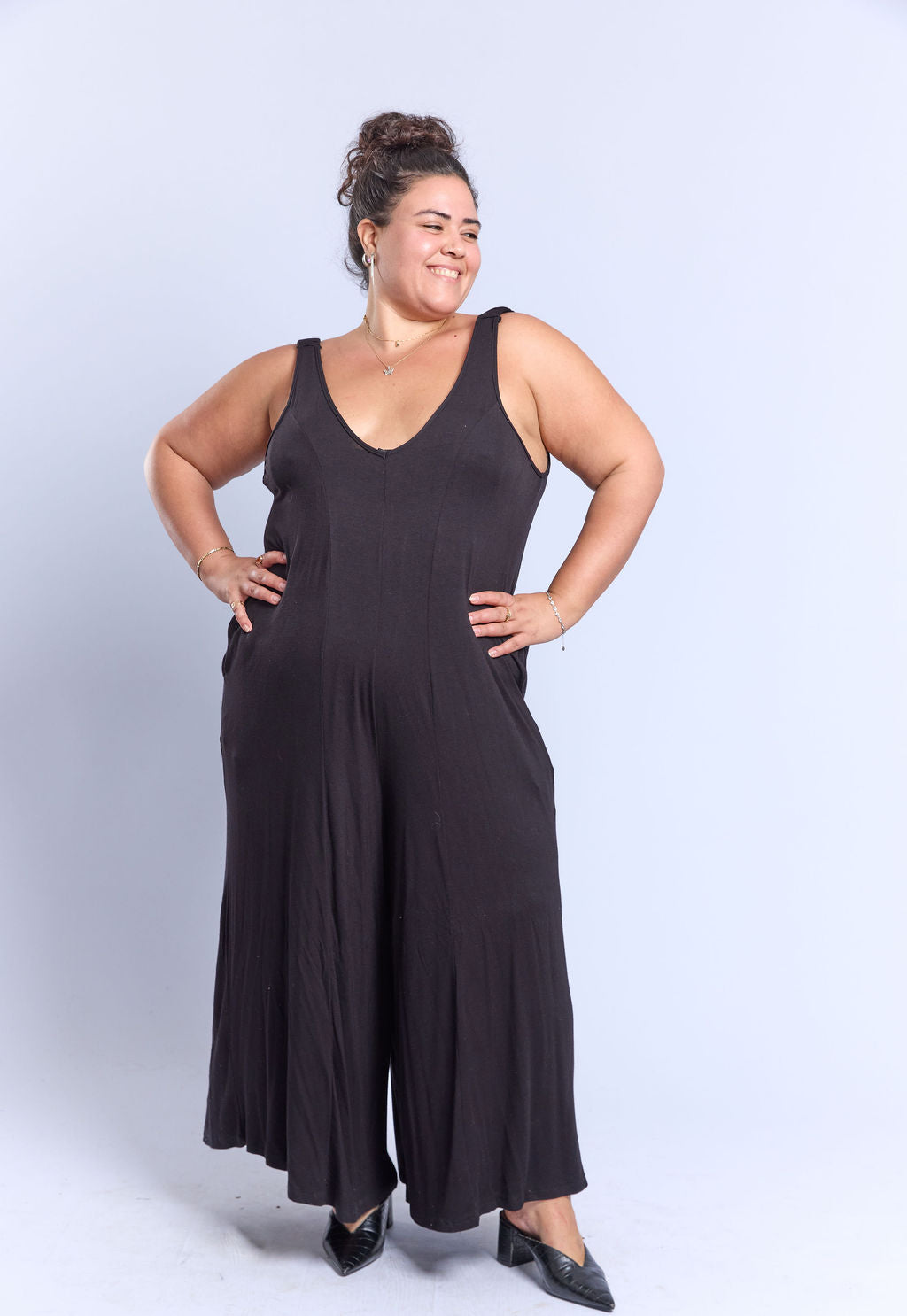 אוברול לוקאס - שחור