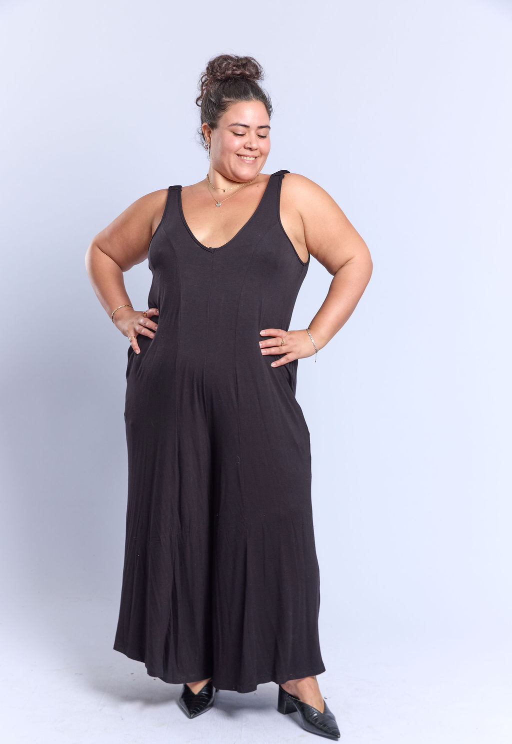 אוברול לוקאס - שחור