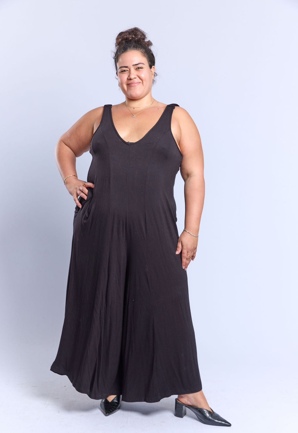 אוברול לוקאס - שחור