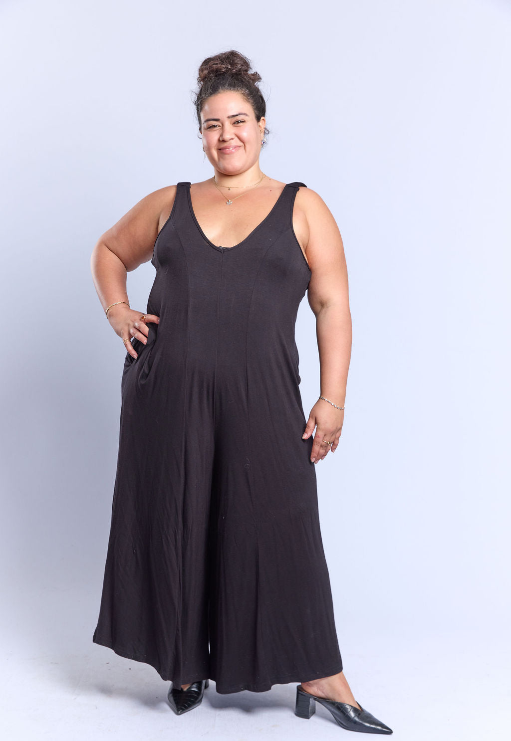 אוברול לוקאס - שחור