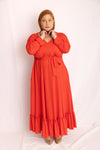 שמלת קוקו ממרוקו - אדום ואפל