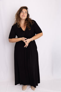 שמלת אני נינה - שחור טריקו