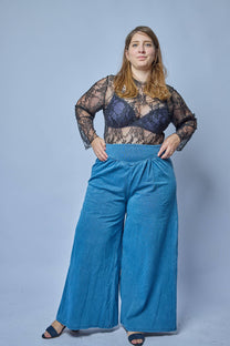 ג׳ינס מונשרי - כחול
