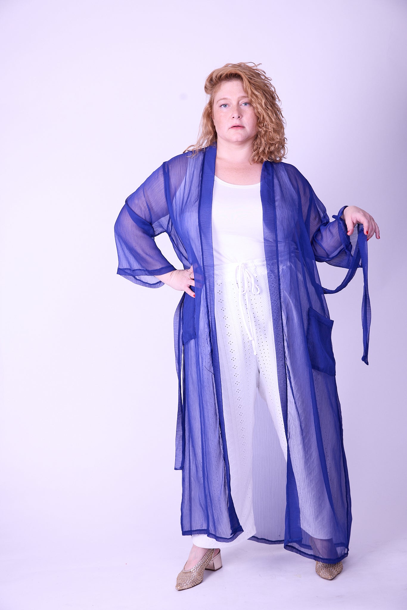 קימונו אבו אלי - כחול