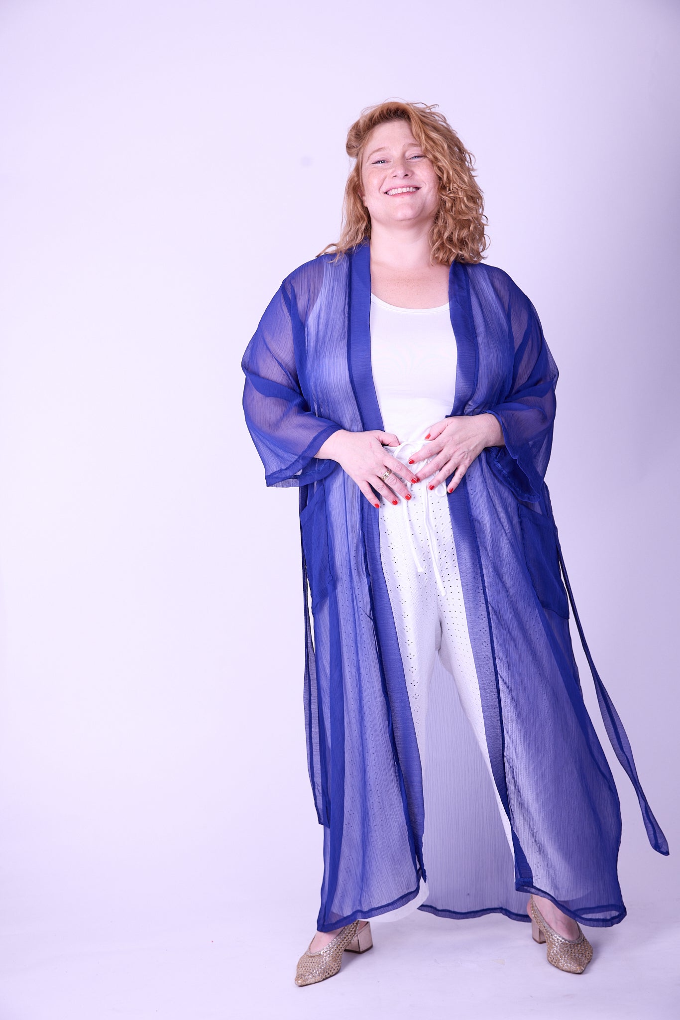 קימונו אבו אלי - כחול