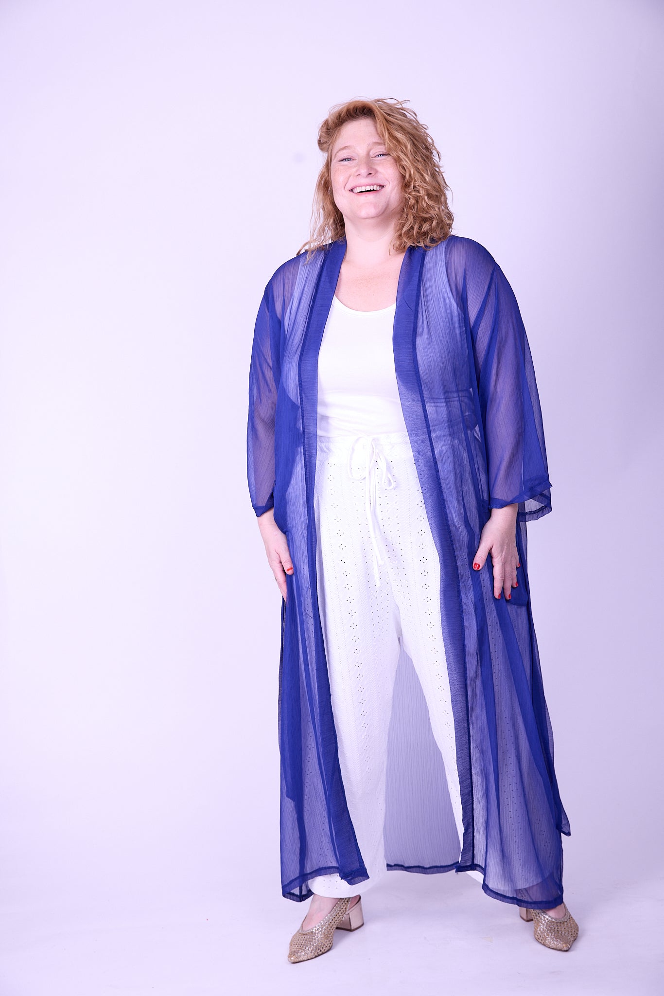 קימונו אבו אלי - כחול