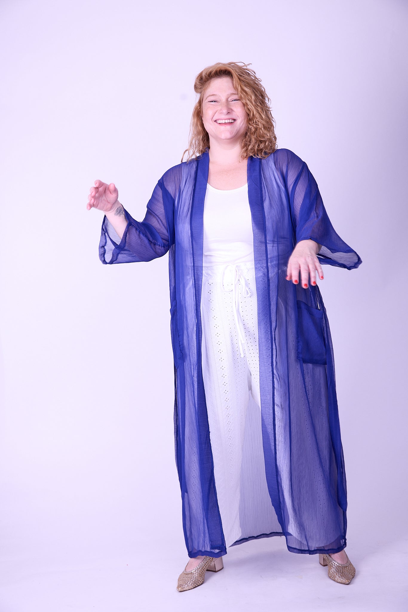 קימונו אבו אלי - כחול