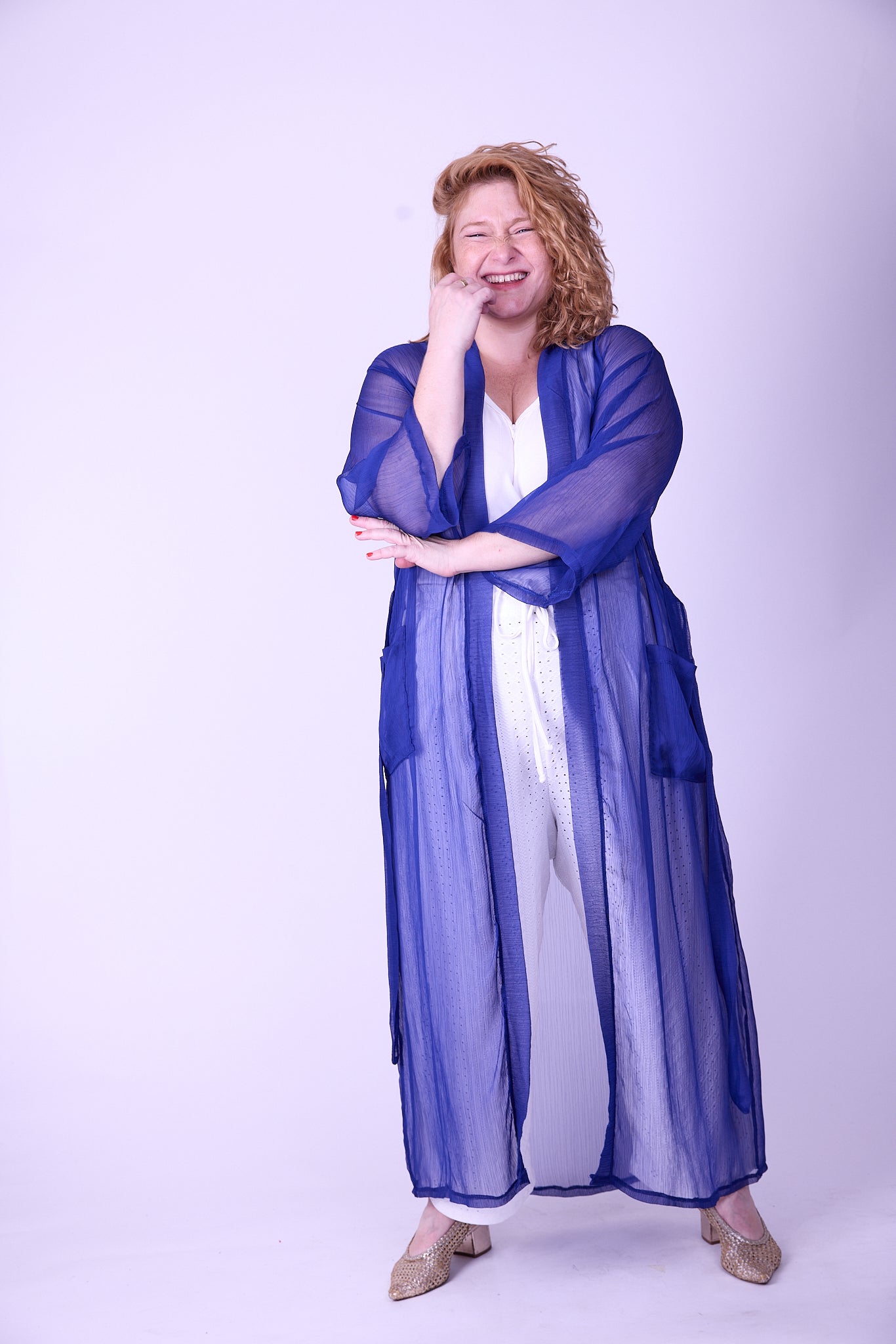 קימונו אבו אלי - כחול