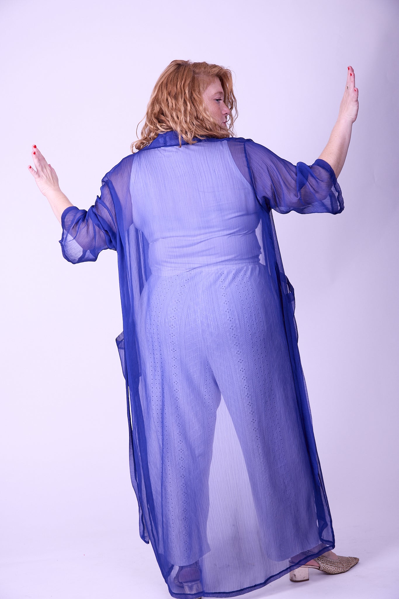 קימונו אבו אלי - כחול