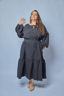 שמלת שושנה - שחור