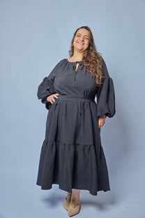 שמלת שושנה - שחור