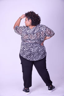 חולצת זה בול אני - זברה שיפון