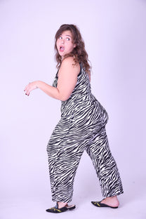 גופיית בייבי - זברה שחור לבן