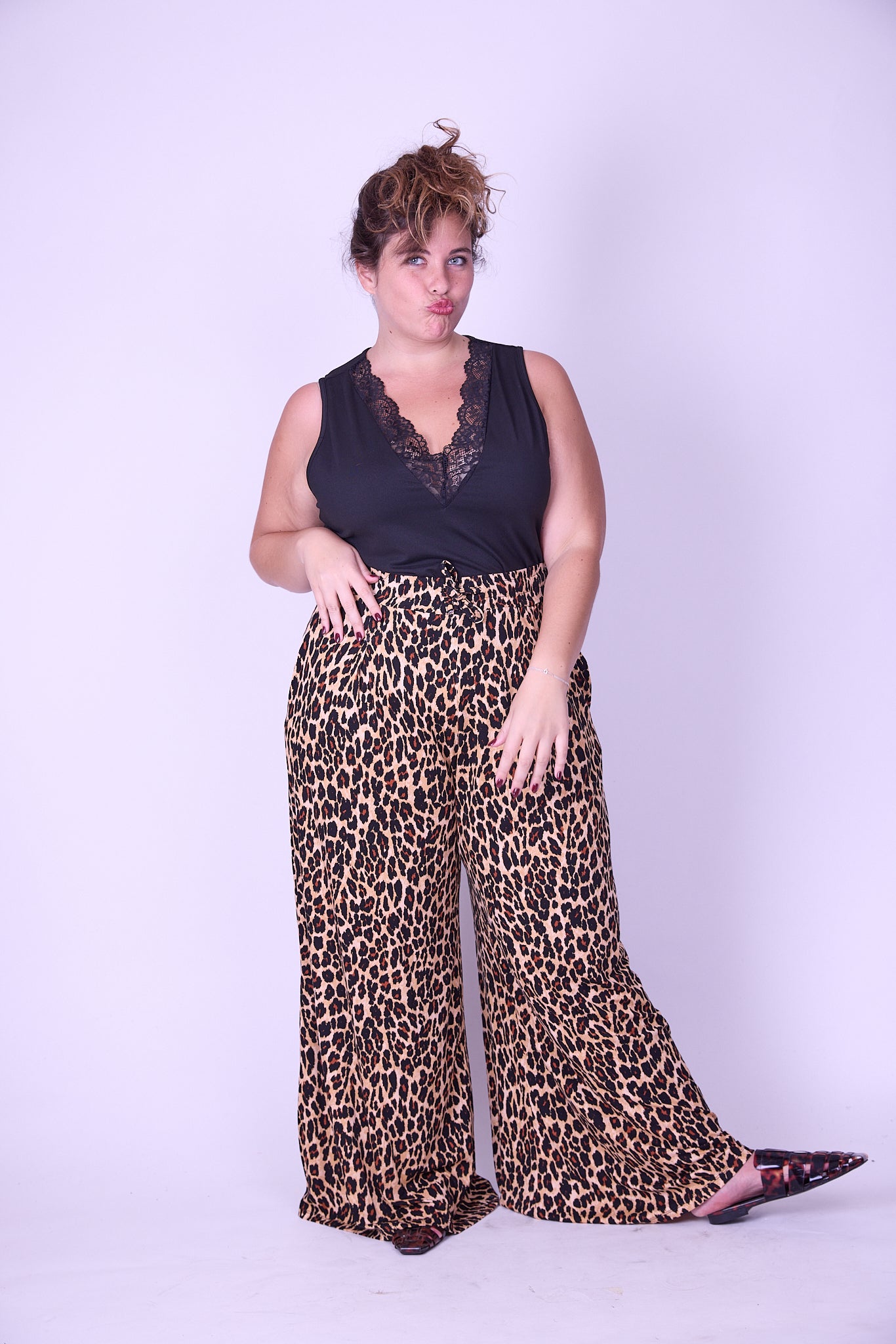 מכנסי מולי - מנומר