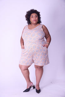 אוברול אמבוש- כתום כחול פייזלי