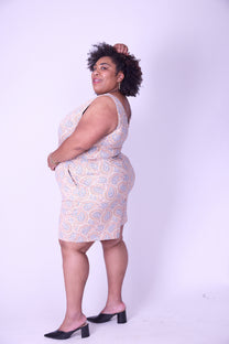 אוברול אמבוש- כתום כחול פייזלי