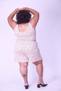 אוברול אמבוש- כתום כחול פייזלי