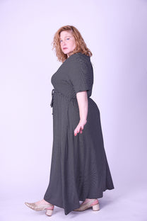 שמלת אני נינה - פסים שחור לבן