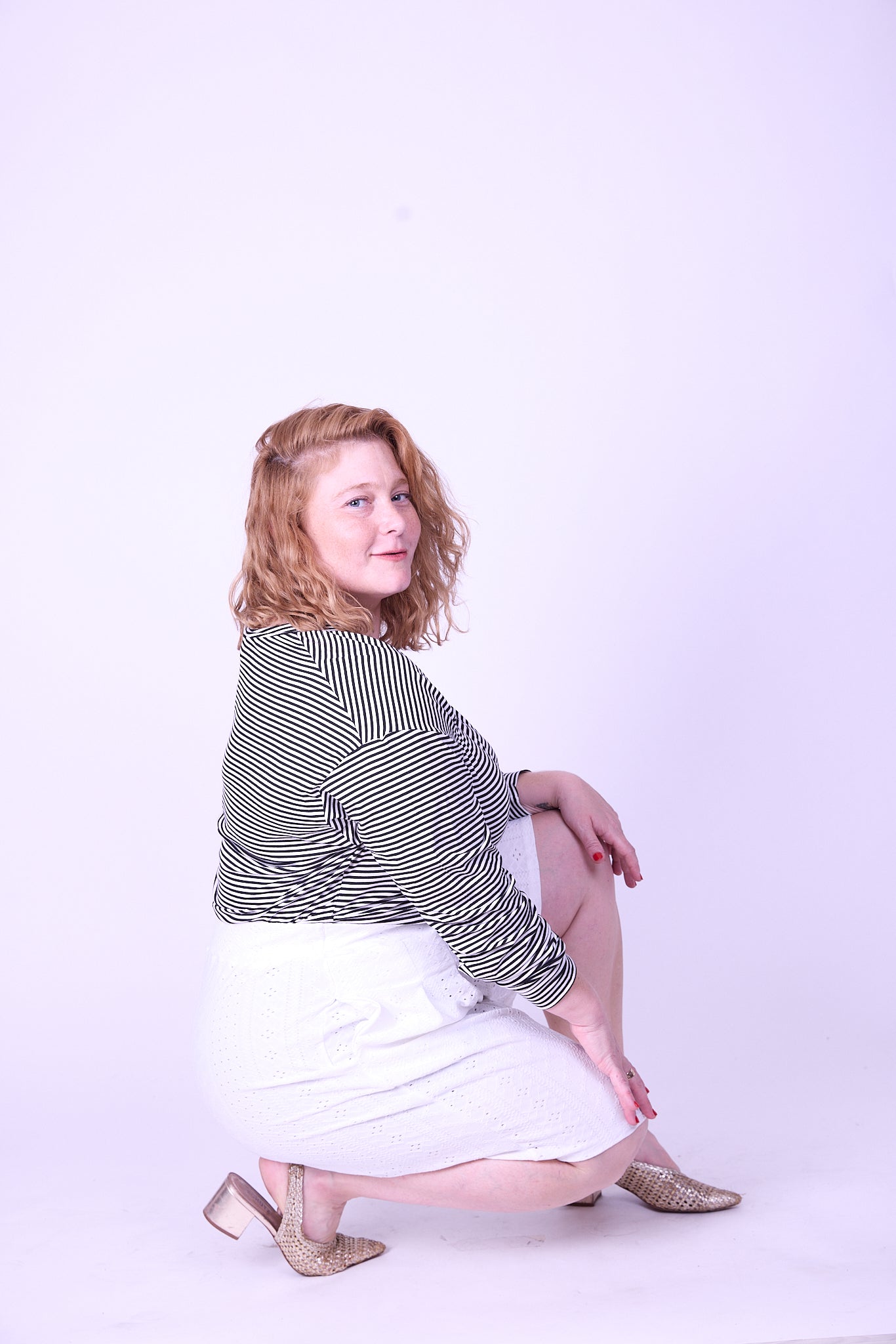 מכנסי החלומות - לבן תחרה לייקרה