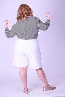 מכנסי החלומות - לבן תחרה לייקרה