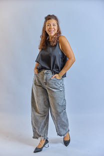ג׳ינס כמו שלך - אפור שחור