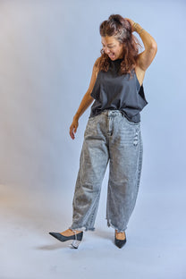 ג׳ינס כמו שלך - אפור שחור