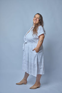 שמלת גולדה- לבן חגיגי
