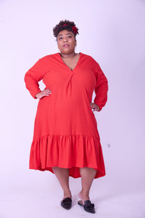 שמלת מלכת החרטות- אדום ואפל