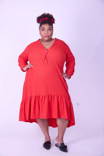 שמלת מלכת החרטות- אדום ואפל