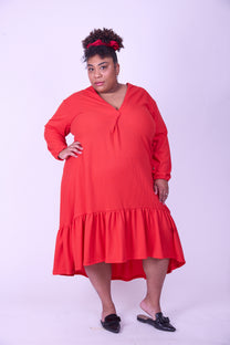 שמלת מלכת החרטות- אדום ואפל