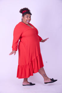 שמלת מלכת החרטות- אדום ואפל