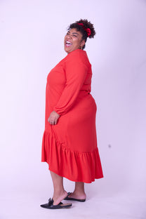 שמלת מלכת החרטות- אדום ואפל