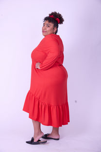 שמלת מלכת החרטות- אדום ואפל