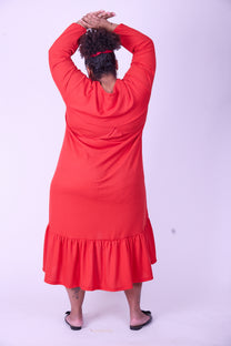 שמלת מלכת החרטות- אדום ואפל