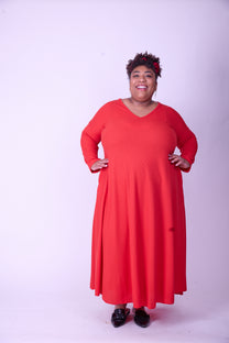 שמלת תכבסי לפעמים - אדום ואפל