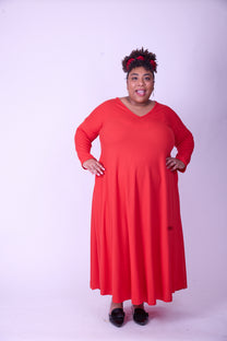 שמלת תכבסי לפעמים - אדום ואפל