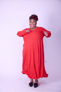 שמלת תכבסי לפעמים - אדום ואפל